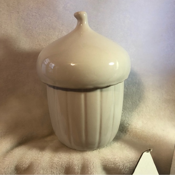 IKEA Holiday Ikea White Ceramic Acorn Jar With Lid From 28 Original